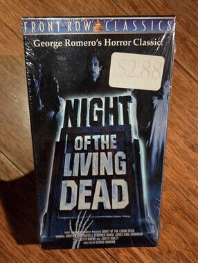 Sealed Night of the Living Dead VHS Front Row Classics George Romero Horror 2001